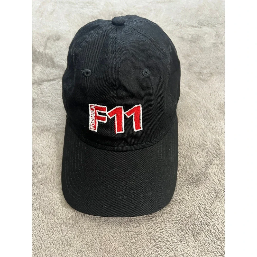 New Era 9TWENTY Formula F11 Racing Hat Mens Black Adjustable Cotton Baseball Cap